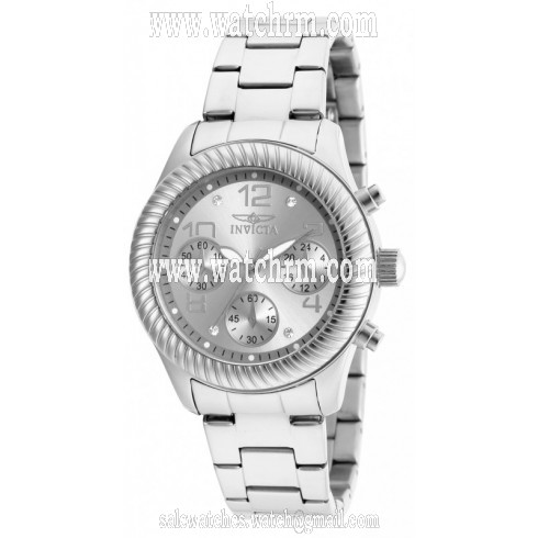 Invicta Angel Chronograph Silver Dial Stainless Steel Ladies Watch 20265