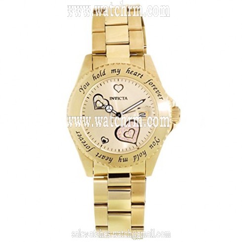 Invicta Angel Gold Dial Gold-plated Ladies Watch 14732