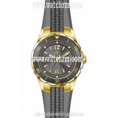 Invicta Angel Grey Dial Grey Polyurethane Ladies Watch 17483