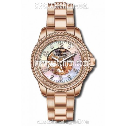 Invicta Angel Mechanical Rose Gold-plated Ladies Watch 16705