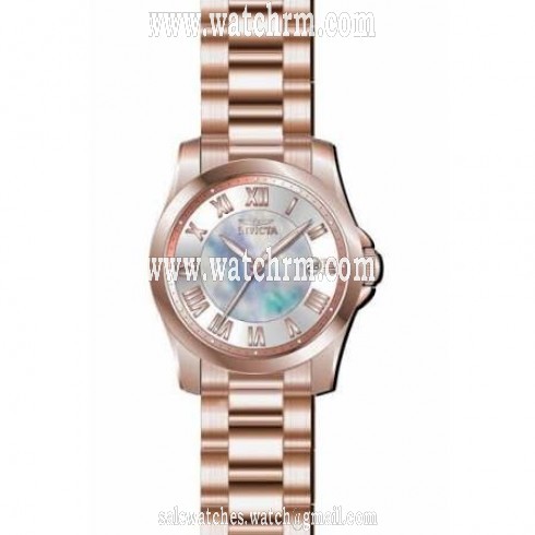 Invicta Angel Mother of Pearl Dial Rose Gold Ion-plated Ladies Watch 15237