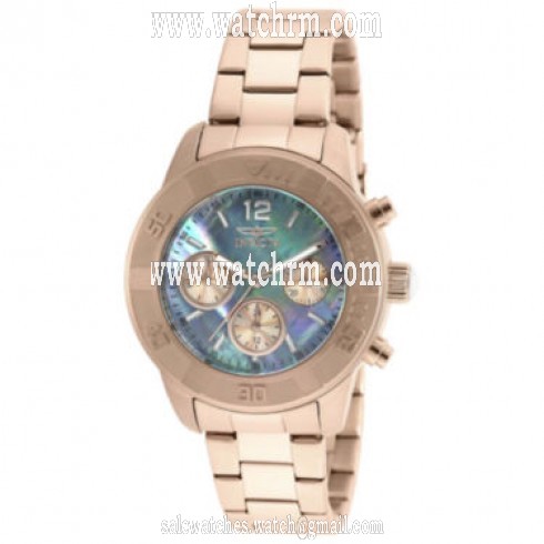 Invicta Angel Mother of Pearl Dial Rose Gold-tone Stainless Steel Watch 21611
