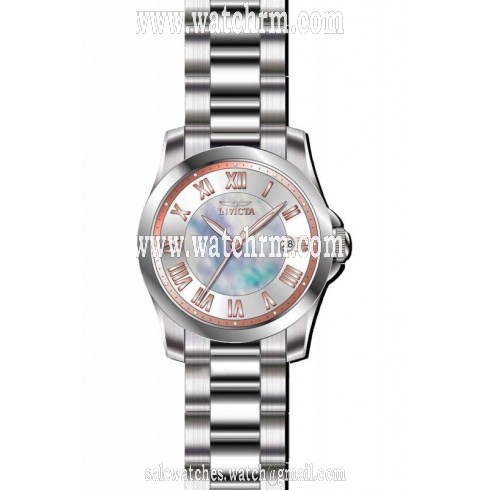 Invicta Angel Mother of Pearl Dial Stainless Steel Ladies Watch 15234