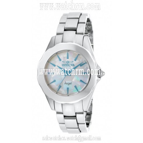 Invicta Angel Mother of Pearl Dial Stainless Steel Ladies Watch 15867