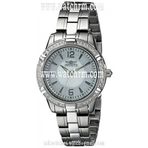 Invicta Angel Mother of Pearl Dial Stainless Steel Ladies Watch 18032