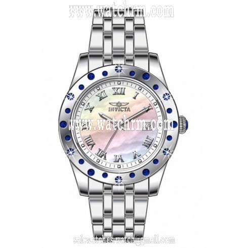 Invicta Angel Mother of Pearl Dial Stainless Steel Ladies Watch 18978