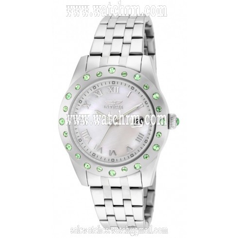 Invicta Angel Mother of Pearl Dial Stainless Steel Ladies Watch 18979