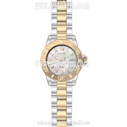 Invicta Angel Mother of Pearl  Dial Two-tone Ladies Watch 14367