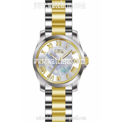 Invicta Angel Mother of Pearl Dial Two-tone Ladies Watch 15236