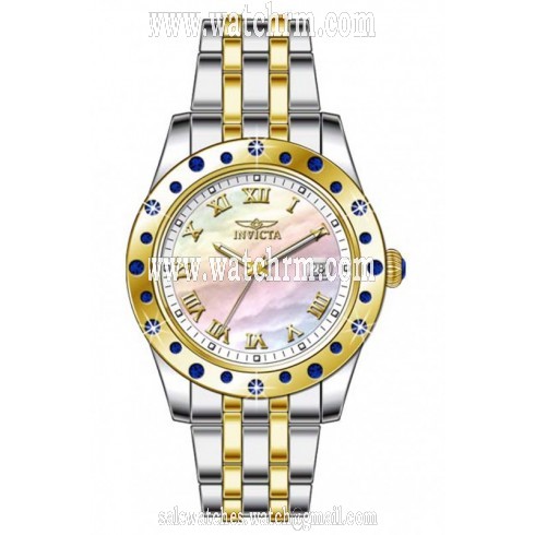 Invicta Angel Mother of Pearl Dial Two-tone Ladies Watch 18982