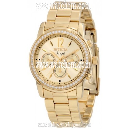 Invicta Angel Multi-Function Champagne Dial Gold-plated Ladies Watch 11770