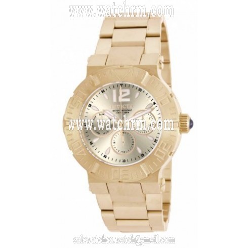 Invicta Angel Multi-Function Champagne Dial Gold-plated Ladies Watch 14751