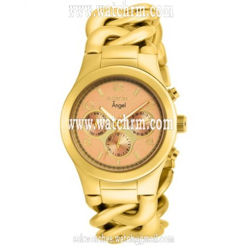 Invicta Angel Multi-Function Champagne Dial Gold-plated Ladies Watch 15140