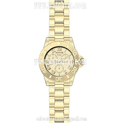 Invicta Angel Multi-Function Champagne Dial Gold-plated Ladies Watch 17524