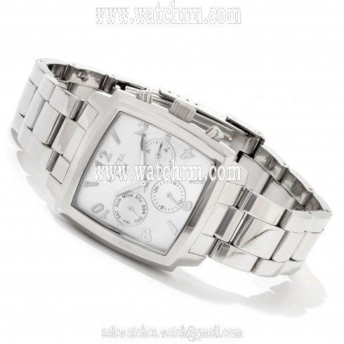 Invicta Angel Multi-Function GMT Silver Dial Stainless Steel Ladies Watch 12100