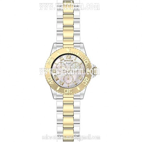 Invicta Angel Multi-Function Mother of Pearl Dial Two-tone Ladies Watch 17526