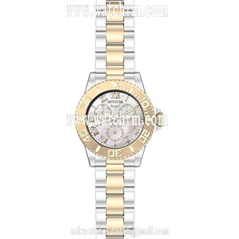 Invicta Angel Multi-Function Mother of Pearl Dial Two-tone Ladies Watch 17527