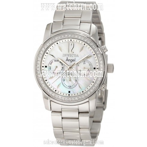 Invicta Angel Multi-Function Mother of Pearl Stainless Steel Ladies Watch 11768