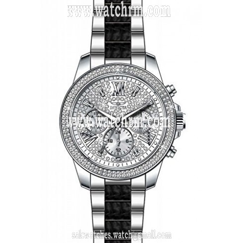 Invicta Angel Multi-Function Silver Crystal-set Stainless Steel Ladies Watch 20510
