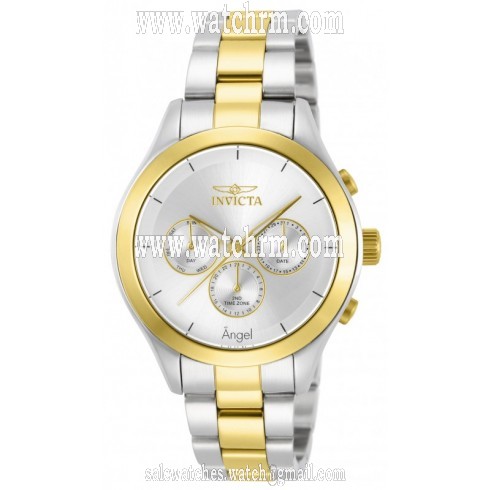 Invicta Angel Multi-Function Silver Dial Two-tone Ladies Watch 13725