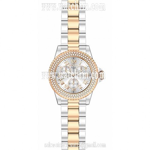 Invicta Angel Multi-Function Silver Dial Two-tone Ladies Watch 17358
