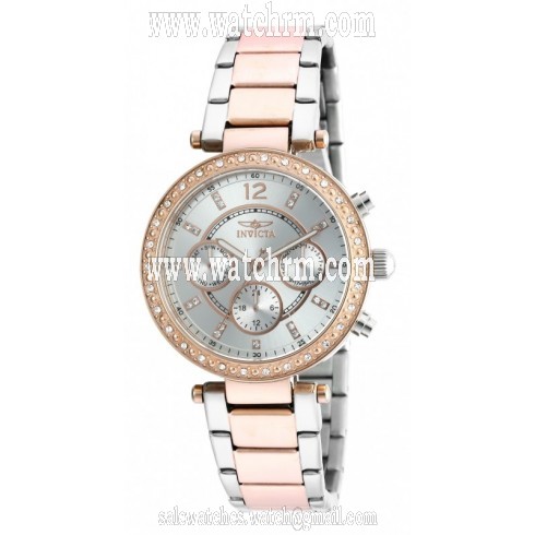 Invicta Angel Multi-Function Silver Dial Two-tone Ladies Watch 20471