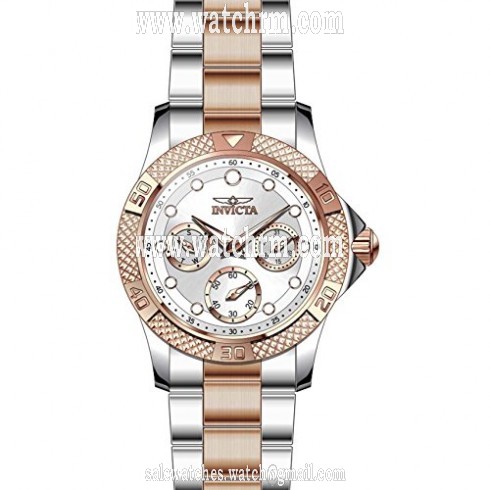 Invicta Angel Multi-Function Silver Dial Two-tone Ladies Watch 21762