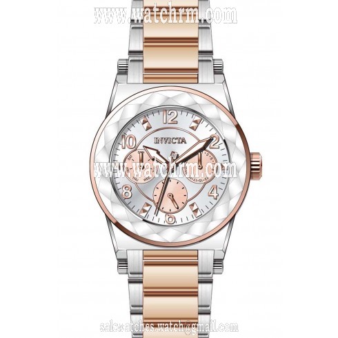 Invicta Angel Multi-Function Silver Dial Two-tone Ladies Watch 22109
