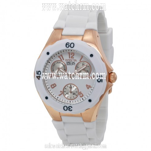Invicta Angel Multi-Function White Dial White Silicone Ladies Watch 18798