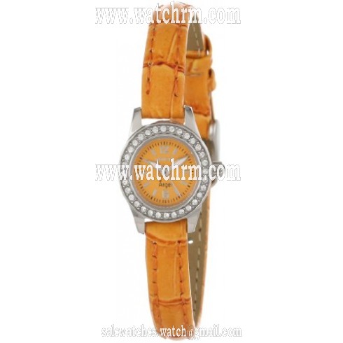 Invicta Angel Orange Dial Orange Synethetic Leather Ladies Watch 13658