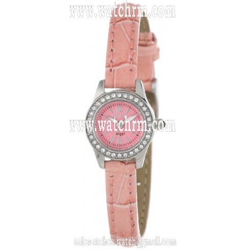 Invicta Angel Pink Dial Pink Synthetic Leather Band Ladies Band 13659