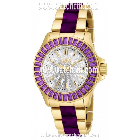 Invicta Angel Silver Dial Ladies Watch Set with Crystals 18880