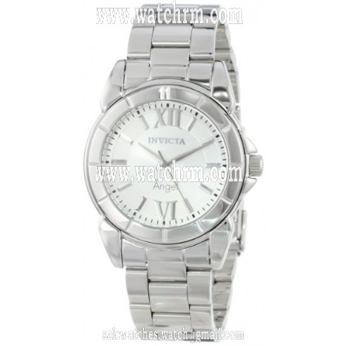 Invicta Angel Silver Dial Stainless Steel Quartz Ladies Watch 0457