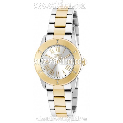 Invicta Angel Silver Dial Two-tone Ladies Watch 19256