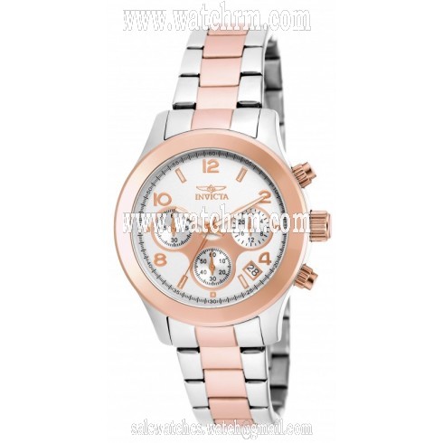 Invicta Angel White Dial Two Tone Ladies Chronograph Watch 19220