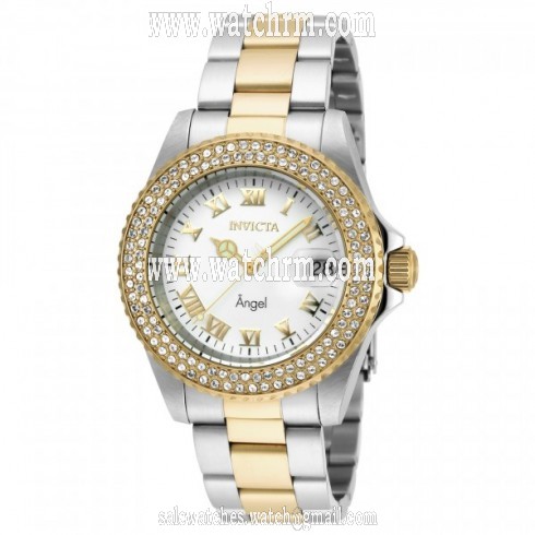 Invicta Angel White Dial Two-tone Ladies Watch 20503