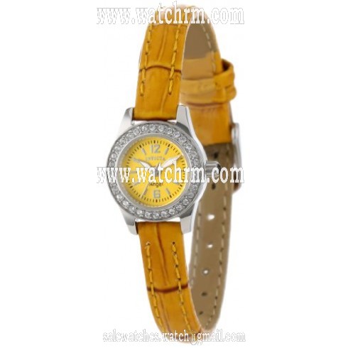 Invicta Angel Yellow Dial Yellow Synethic Leather Ladies Watch 13657