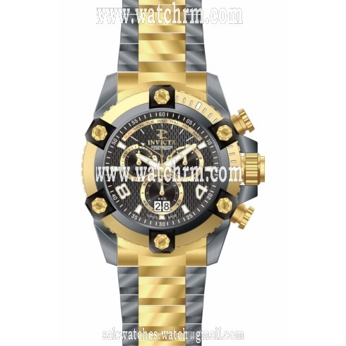 Invicta Arsenal Chronograph Black Dial Two-tone Gold-tone And Silver-tone PVD Stainless Steel 13044