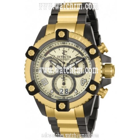 Invicta Arsenal Chronograph Champagne Dial Two-tone Men's Watch 12985