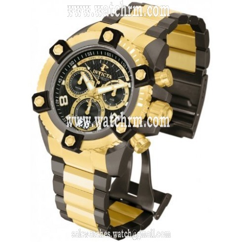 Invicta Arsenal Chronograph Gold-tone and Gunmetal-tone Stainless Steel Men's Watch 12983