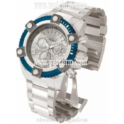 Invicta Arsenal Chronograph Silver-tone Dial Stainless Steel Men's Watch 80176