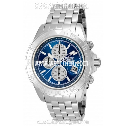 Invicta Aviator Chronograph Blue Dial Stainless Steel Men's Watch 18849