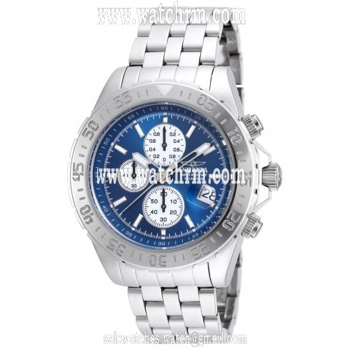 Invicta Aviator Chronograph Blue Dial Stainless Steel Men's Watch 20087