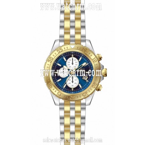 Invicta Aviator Chronograph Blue Dial Two-tone Men's Watch 18851