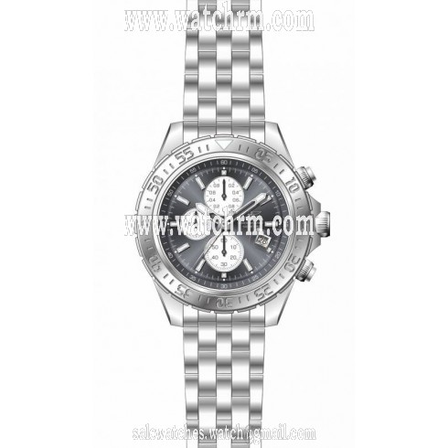 Invicta Aviator Chronograph Charcoal Dial Stainless Steel Men's Watch 18850