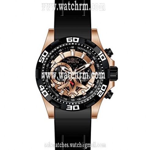 Invicta Aviator Multi-Function Black Carbon Fiber Dial Black Polyurethane Men's Watch 21740