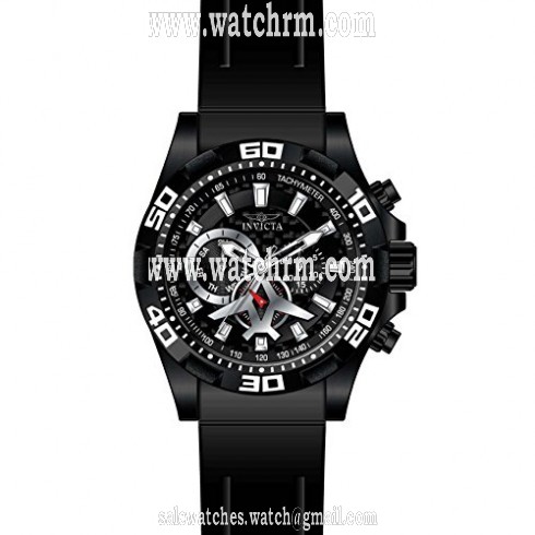 Invicta Aviator Multi-Function Black Carbon Fiber Dial Black Polyurethane Men's Watch 21741