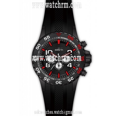 Invicta Aviator Multi-Function Black Dial Black Polyurethane Men's Watch 20376