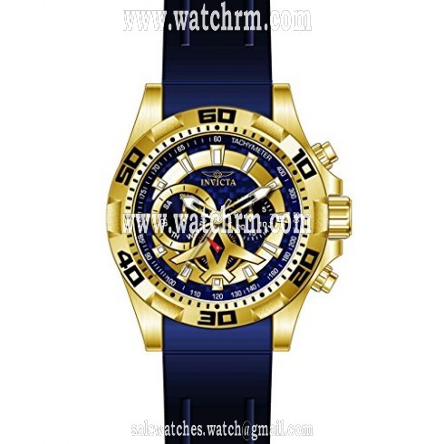 Invicta Aviator Multi-Function Blue Carbon Fiber Dial Blue Polyurethane Men's Watch 21737