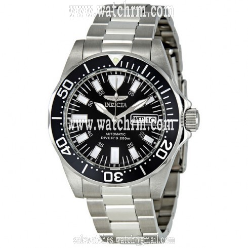 Invicta Black Dial Diver Stainless Steel Men's Watch 7041